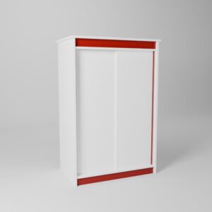 Armoire enfant avec portes coulissantes gain de place 100 cm