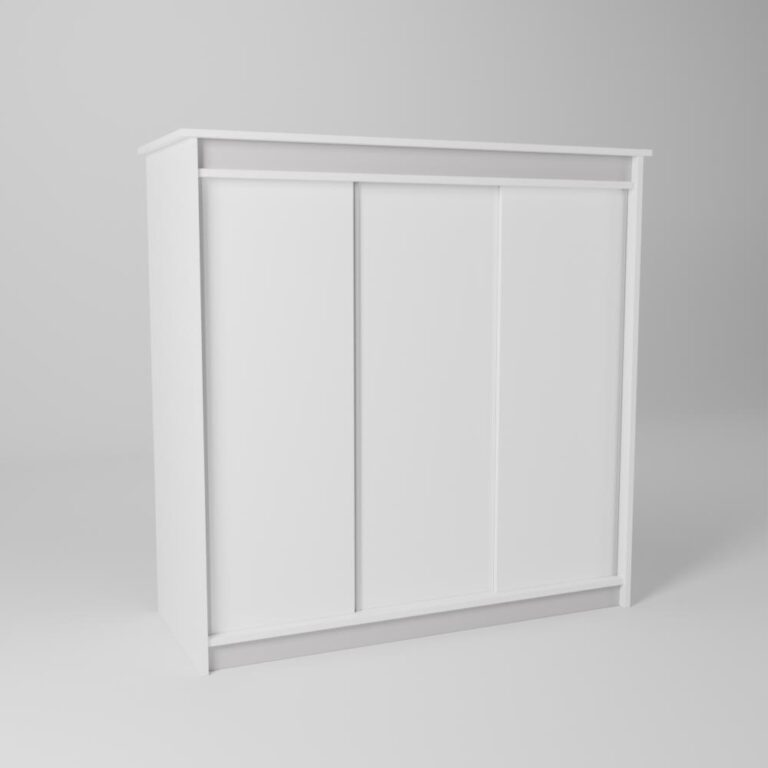 Armoire enfant ado adulte avec 3 portes coulissantes gain de place 150 cm