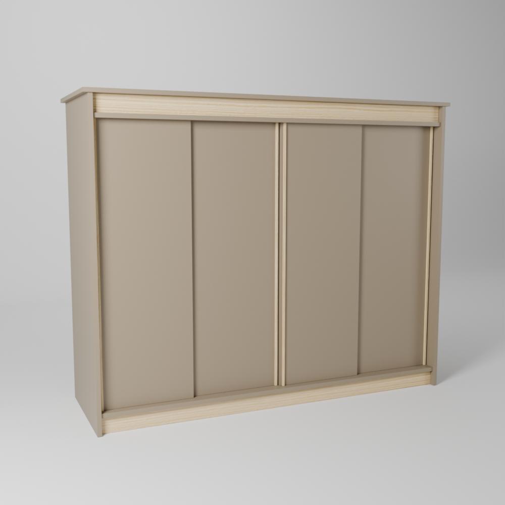 Armoire enfant ado adulte avec 4 portes coulissantes gain de place sous mezzanine 186 cm