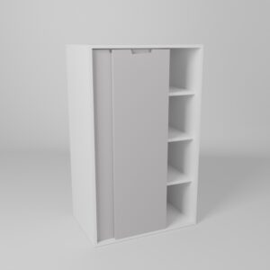 Armoire gain de place du programme Brick It mesurant 120cm de haut et 72 cm de large pour 48 cm de profondeur