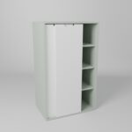 Armoire gain de place du programme Brick It mesurant 120cm de haut et 72 cm de large pour 48 cm de profondeur