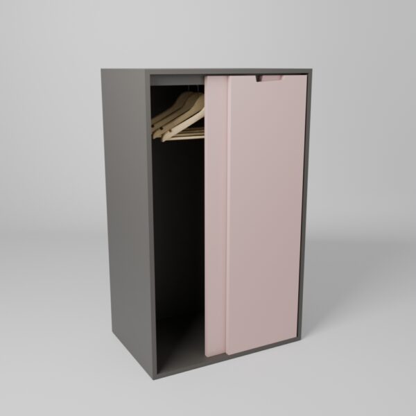 Armoire gain de place du programme Brick It mesurant 120cm de haut et 72 cm de large pour 48 cm de profondeur