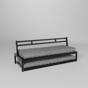 banquette gigogne avec 2 couchages indépendants de 80x190