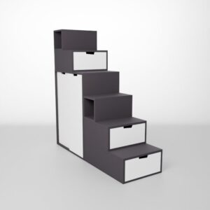 Escalier Brick it de rangement avec armoire intégrée Hauteur 144cm